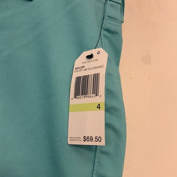 Nautica turquoise skinny ankle pants Size 4 NWT - Picture 4 of 8